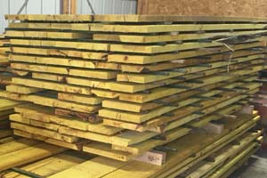 Stack of Osage Orange Bodok Wood